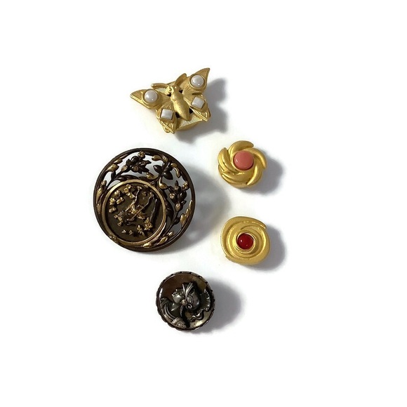 Vintage Button / Button Cover Lot - Picture 5 of 7
